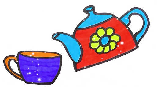 Пьём чай. Рисовать легко смотреть онлайн