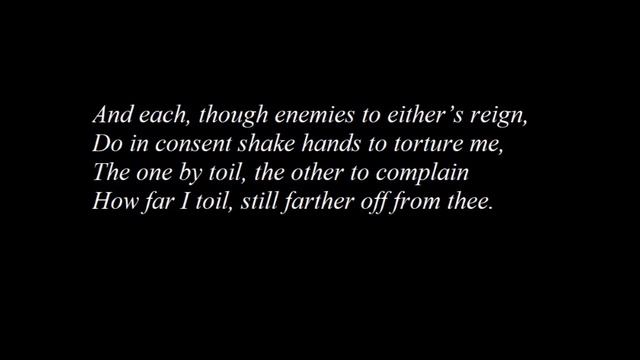 Sonnet 28 - William Shakespeare смотреть онлайн