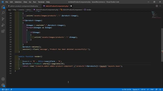 Laravel 8 E-Commerce - Add Search on Admin Products Page смотреть онлайн