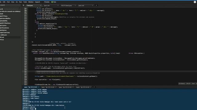 Trabalho SD - 2019.2 Chat RabbitMQ смотреть онлайн