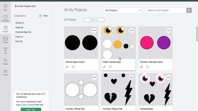 How To Make Anime Eyes For Amigurumi With Cricut | What Felt To Cut