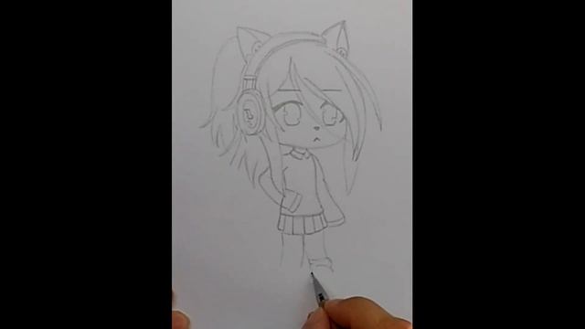 Drawing Gacha life character Как нарисовать милого персонажа смотреть онлайн