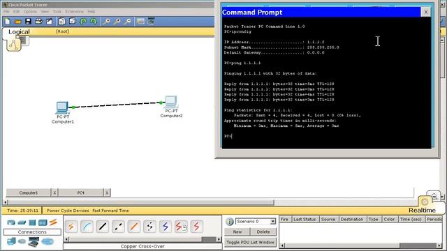 Packet Tracer Lesson 3 - Assigning an IP address to computers смотреть онлайн