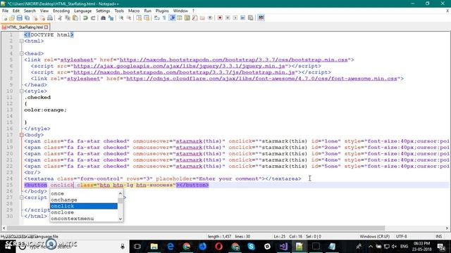 Star Rating in HTML using Javascript | HTML| Javascript | Bootstrap | User Rating | MouseOver смотреть онлайн