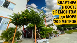 Квартира в Хосте с ремонтом, до моря 200 метров. Купить квартиру в Сочи.