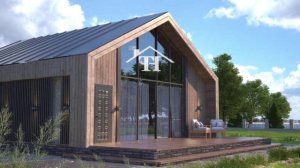 Двухэтажный дом в стиле барнхаус “Веласкес”, с террасой.