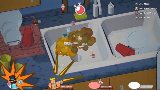 BOMBFEST Gameplay #4 : TRENDY BLACKSMITH | 3 Player смотреть онлайн