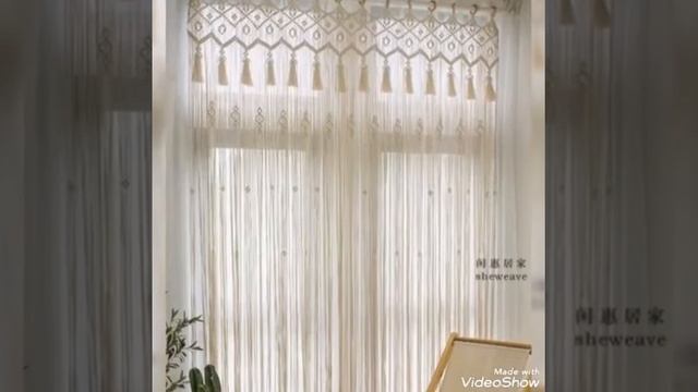 Handmade Macrame Curtain / Macrame Panels / Doorway Curtain/ Wall Hanging смотреть онлайн
