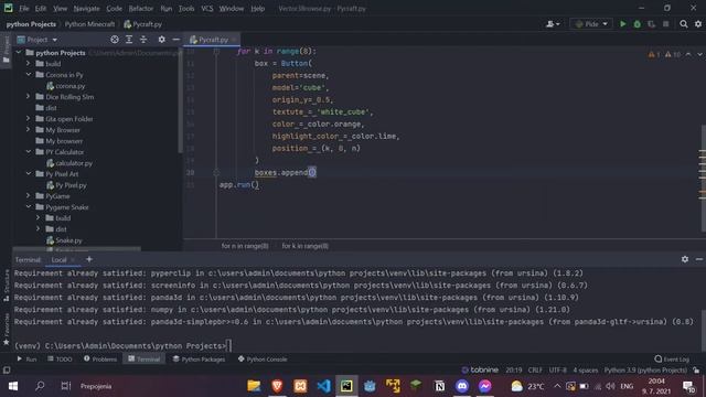 Make MINECRAFT In Python with just 40 lines of code! смотреть онлайн