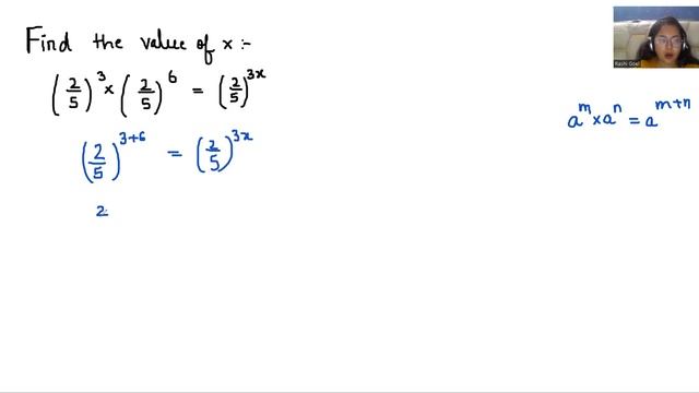 Solve (2/5)^3 × (2/5)^6 = (2/5)^3x For "X" | Learn How to Find the Answer Quickly смотреть онлайн