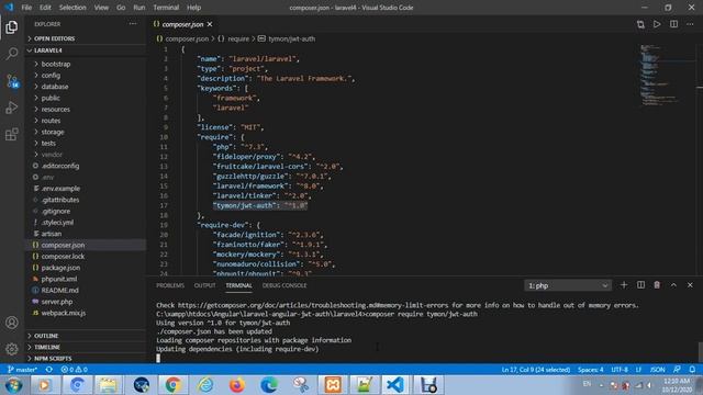 fatal error allowed memory size of bytes exhausted laravel, JWT Authentication for Laravel смотреть онлайн