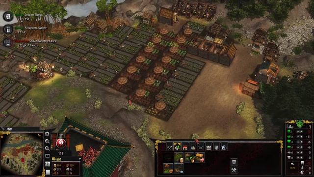 Прохождение Stronghold: Warlords — Часть 30: Порох [Путь мира] смотреть онлайн