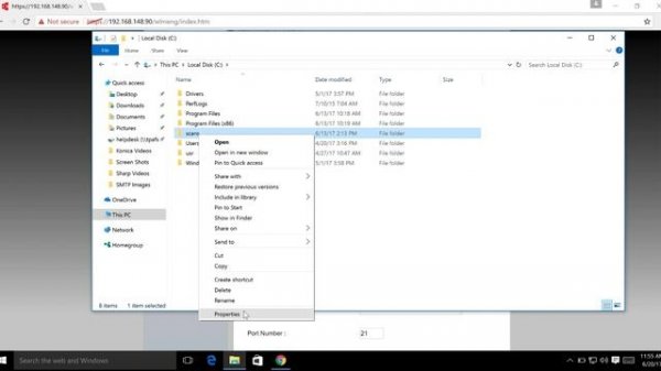 Kyocera SMB Entries into Address Book via Command Center RX