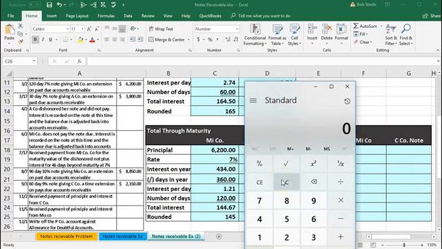 Worksheet 1 - Notes Receivable u смотреть онлайн