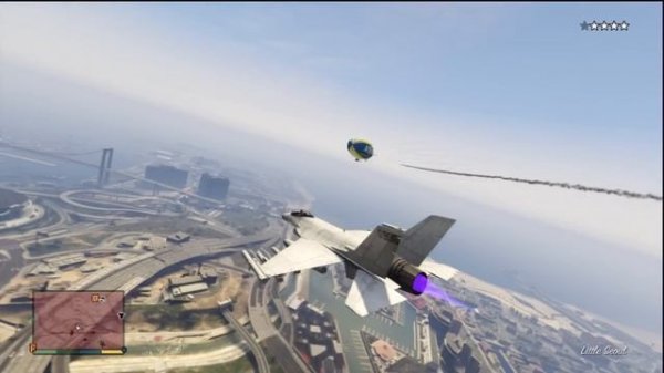 GTA V: Fighter Jet Destruction(5 Star Wanted Level)