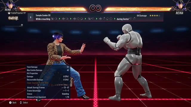 Tekken 8 - Reina Mishima Simple Combo смотреть онлайн