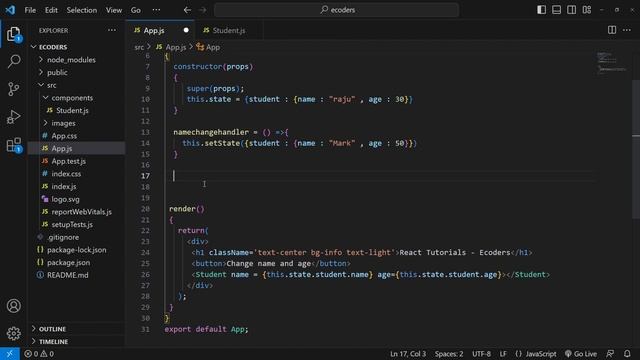010 updating state by creating events in react смотреть онлайн