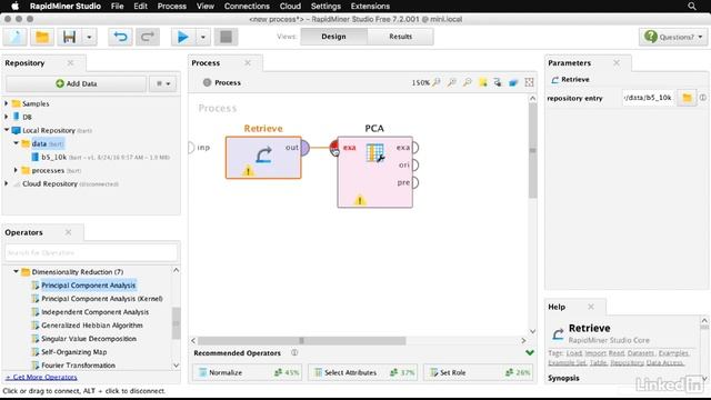 012 Data reduction in RapidMiner смотреть онлайн