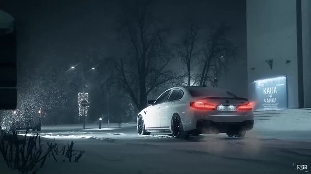 BMW M5 F90 Competition | WHITE OUT | Audio Responsive | Moving Gras & Branches