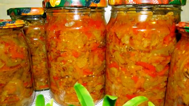 Моя любимая обязательная заготовка на зиму с баклажанами. Зимой на хлебушек безумно вкусно. смотреть онлайн