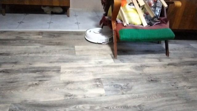 мойка пола с помощью пылесоса роборок S7