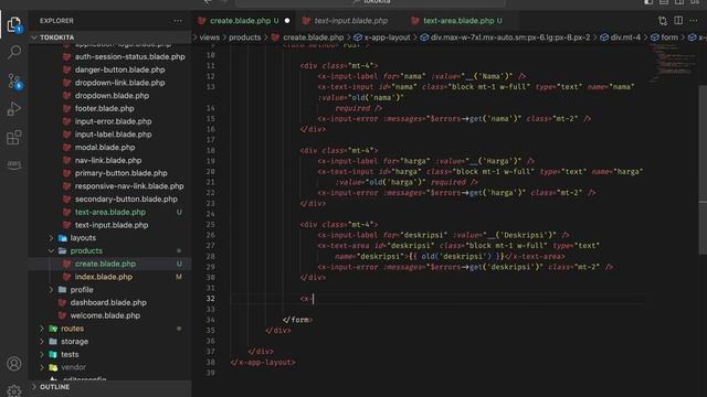 Tutorial CRUD Laravel : 5. Create Product смотреть онлайн