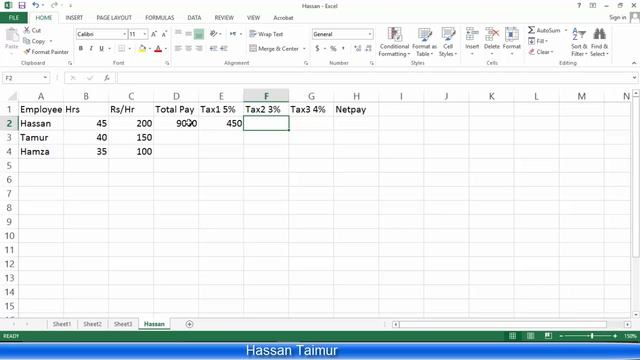 Microsoft Excel 2007 2010 pt 6 (EnterEdit cell, Formulas, Functions, Fill Handle...) смотреть онлайн