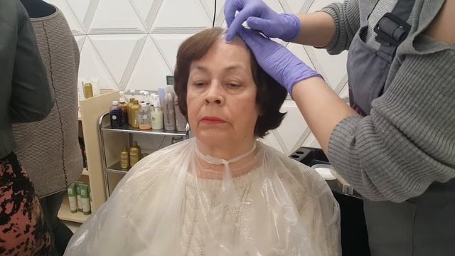 Сложное окрашивание седых волос смотреть онлайн