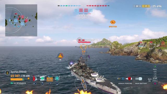 Megatron Bismarck in Disguise! (World of Warships Legends Xbox One X) 4k смотреть онлайн
