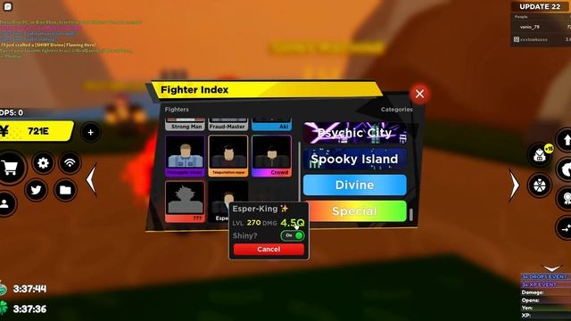 The new secret Esper King (+crafting another shiny flaming hero) |Roblox| Anime Fighters Simulator смотреть онлайн