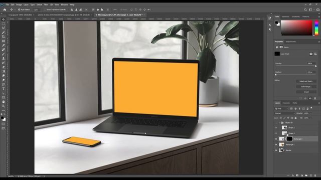 How to make an iphone and imac Mockup| Photoshop Mockup Tutorial смотреть онлайн