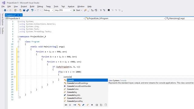 Project Euler Problem 9 Solution In Python смотреть онлайн