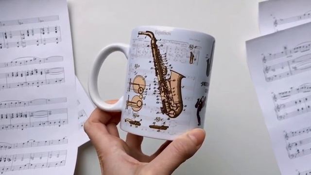 Чашка "Саксофон" от MuzButik смотреть онлайн