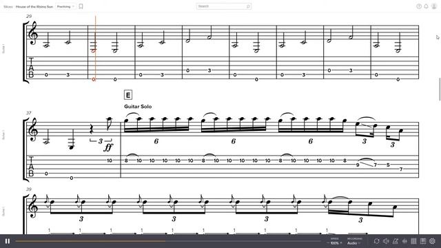 The Ventures - House of the Rising Sun Guitar Tabs смотреть онлайн