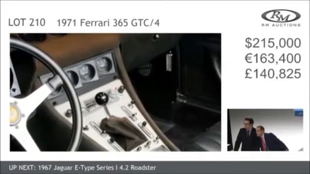 1971 Ferrari 365 GTC 4 Coupe - WORLD RECORD - SOLD AT AUCTION смотреть онлайн