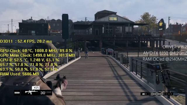 Watch Dogs Ultra on AMD r9 390 FX 8350 Driver 16.2 смотреть онлайн