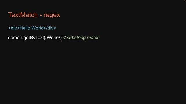 React Testing Tutorial - 29 - TextMatch смотреть онлайн
