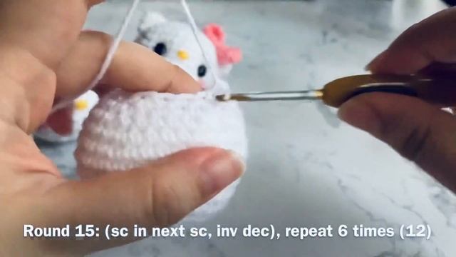Hello Kitty crochet doll for beginners/ Amigurumi doll/ Hello Kitty doll keychain смотреть онлайн