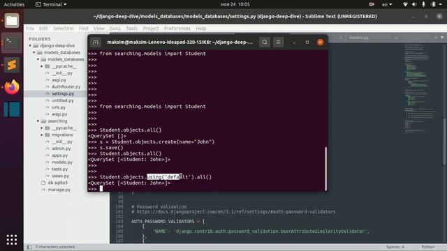 Django Full Course - 7.0 - Multiple databases. Defining multiple databases, manually selecting db смотреть онлайн