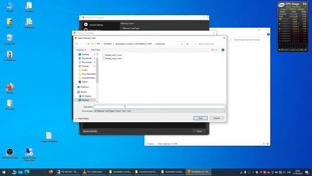 PlayStation Emulator - DuckStation 0.1.4791 - Memory Card To Duckstation Tutorial - ENG - EMU 03