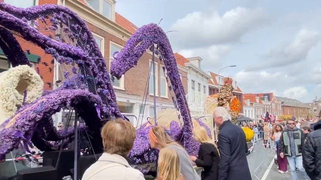 Парад цветов в городе Харлем (Haarlem), Нидерланды смотреть онлайн