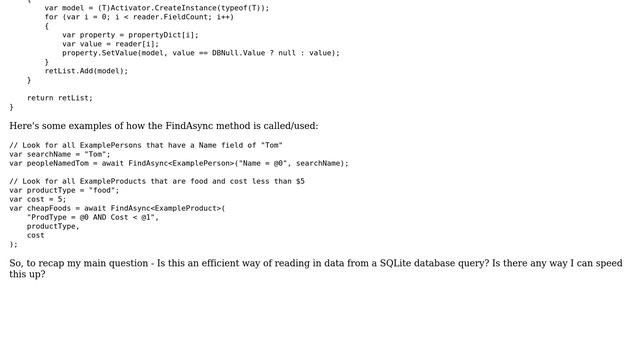 Code Review: Generic asynchronous SQLite search builder смотреть онлайн