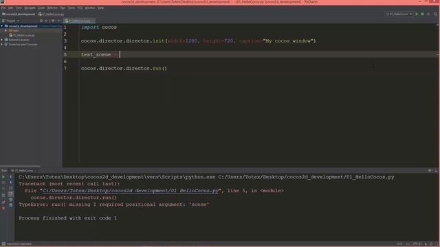 cocos2d python - 02 - Hello Cocos app смотреть онлайн