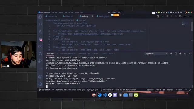 Instagram clone - Django + React смотреть онлайн