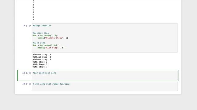 For and Range Functions in Python смотреть онлайн