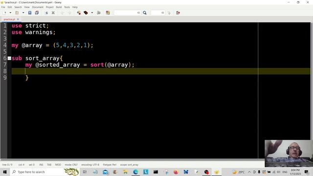 Perl Programming Tutorial 2023 - Sort Function Subroutine Code Example смотреть онлайн