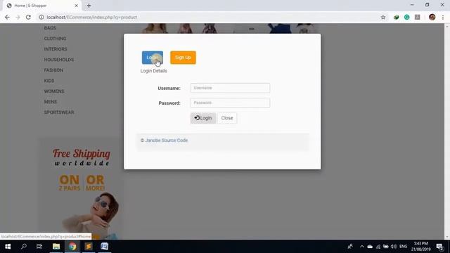 ecommerce shop php/mySQL App смотреть онлайн