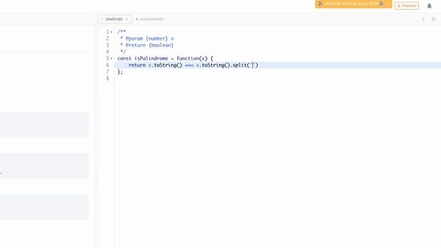 LeetCode - Palindrome Number | Solution with JavaScript ? смотреть онлайн