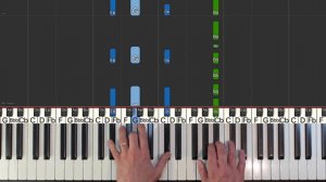 ✅ Joji - Glimpse of Us  - SLOW MEDIUM Piano Tutorial