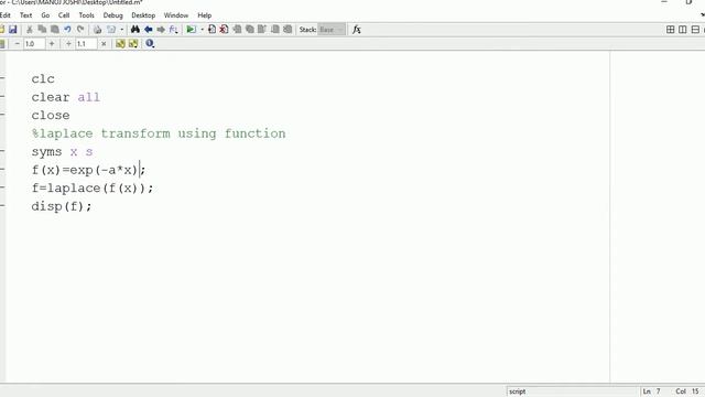 Laplace transform with and without using function in matlab смотреть онлайн